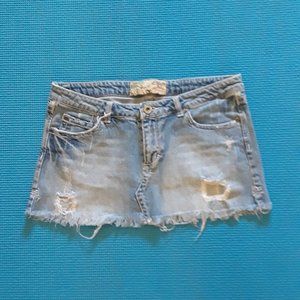 Celebrity Pink Denim Skirt